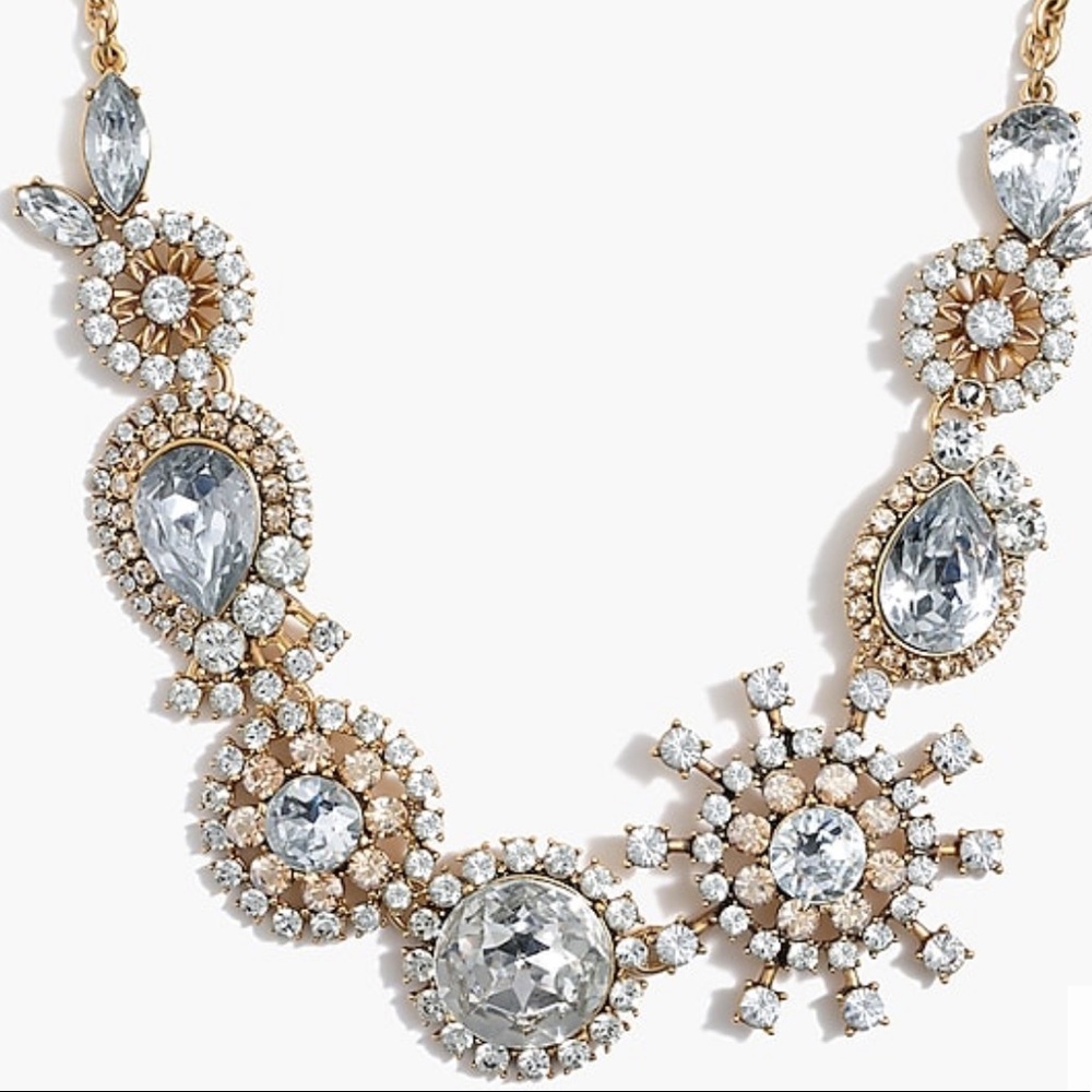 🔥NEW!🔥 J. Crew Crystal Burst Statement Necklace - Picture 3 of 4
